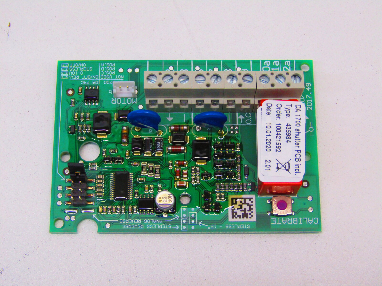 Circuit board and motor f/shutter BD-Blue 140C